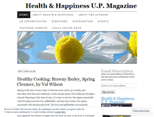 Tablet Screenshot of healthandhappinessupmag.com